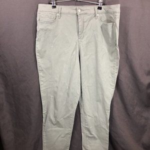 Jessica Simpson 14 Green High Rise Skinny Jeans Womens